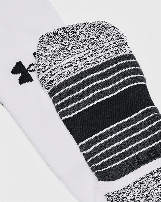 Unisex UA Magnetico Pocket Over-The-Calf Socks in White image number 3